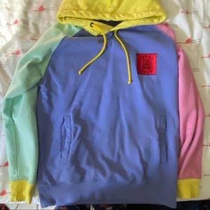 Teddy Fresh Color Block Hoodie